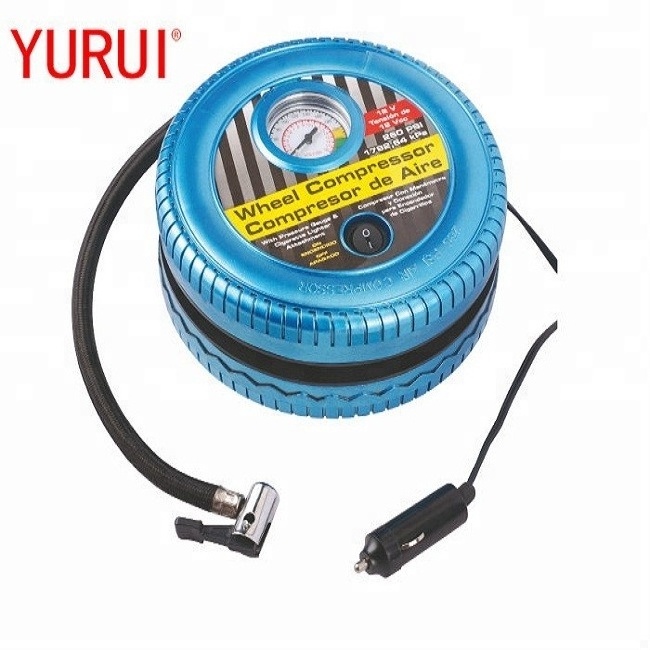 250V tire pump plastic tyre inflator DC 12V air compressor for truck