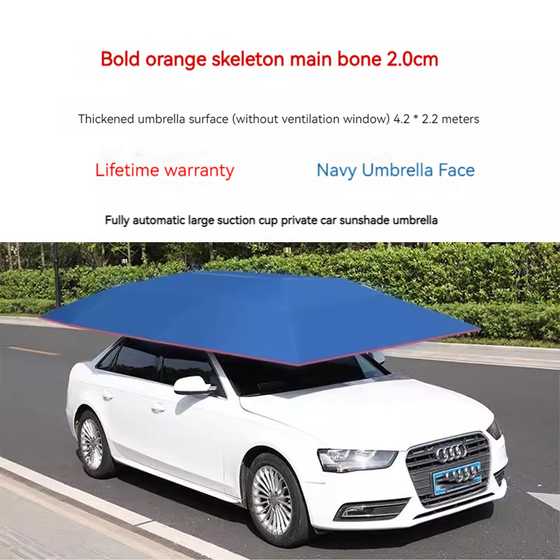 High quality protection cover universal automatic car sunshade roof folding umbrella shade with remote control