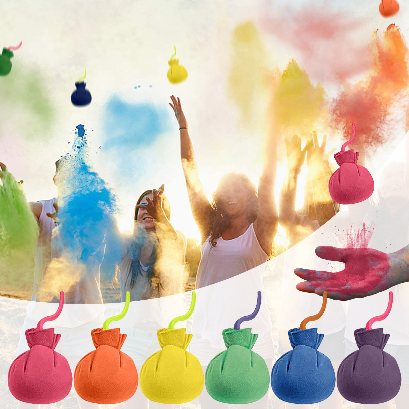 Colored Powder Balls Smoke Bomb For Fun Prop Wedding Photography Graduation Smoke Fireworks Party Decoration Atmosphere Supplies