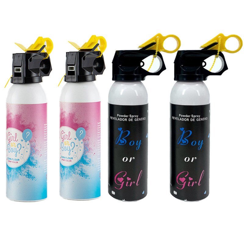 Boy or Girl Gender Reveal Fire Extinguisher Holi Powder Blaster for Baby Shower Biodegradable Party Supplies Decoration