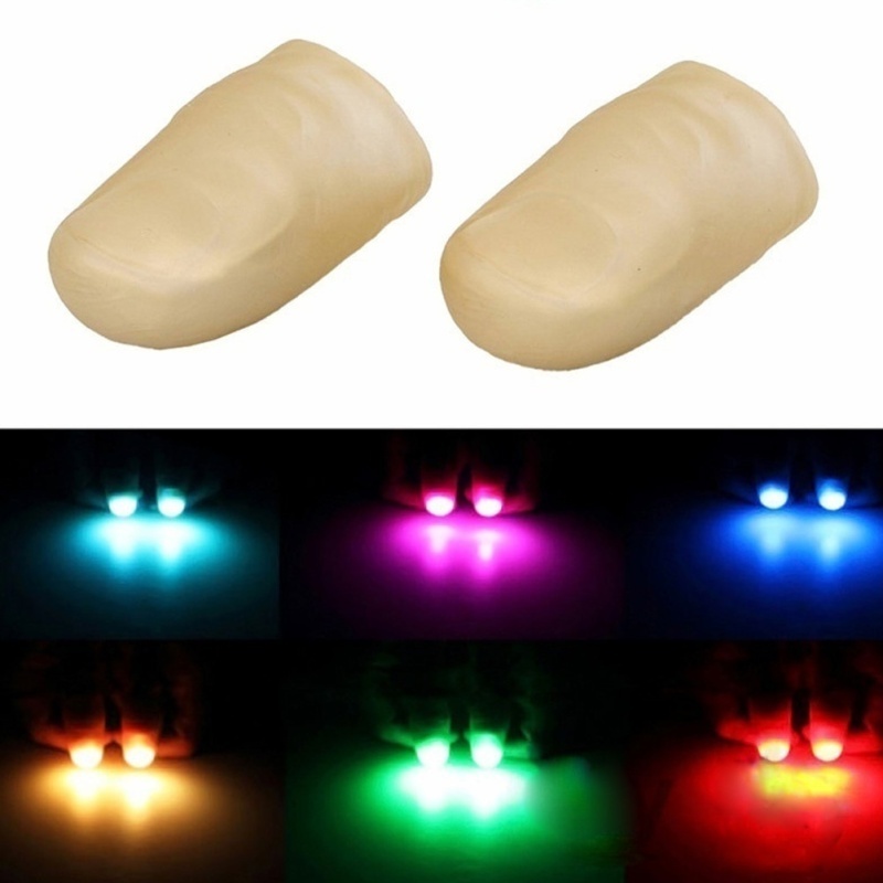 Magic Thumbs Light Toys for Adult Magic Trick Props Luminous Led Flashing Fingers Halloween Party Toys for Children