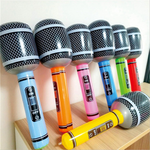 Microphone Balloons Karaoke Inflatable Speaker For 80s 90s Party Decor Boy Rapper Hip Hop Birthday Party Music Mike Ballon Toy