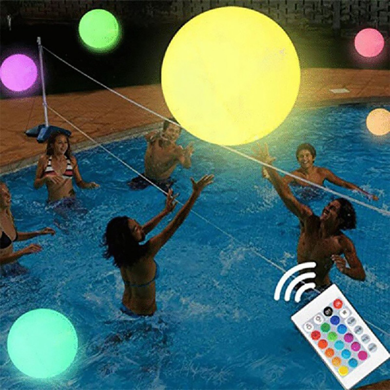 LED balloon Large Inflatable Blow Up Beach Large waterproof For water Pool Party Outdoor Balloons Garden Luminous Toy LED Balls