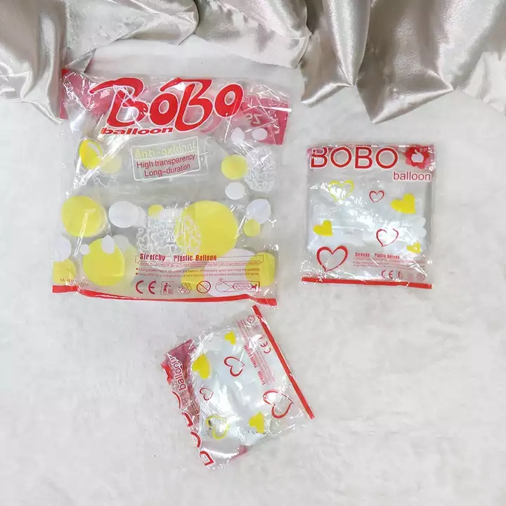 Hot Selling 18/24/36 Inches Pe/Pvc Transparent Bobo Balloon Clear Round Bobo Plastic Bubble Balloon For Party Decor