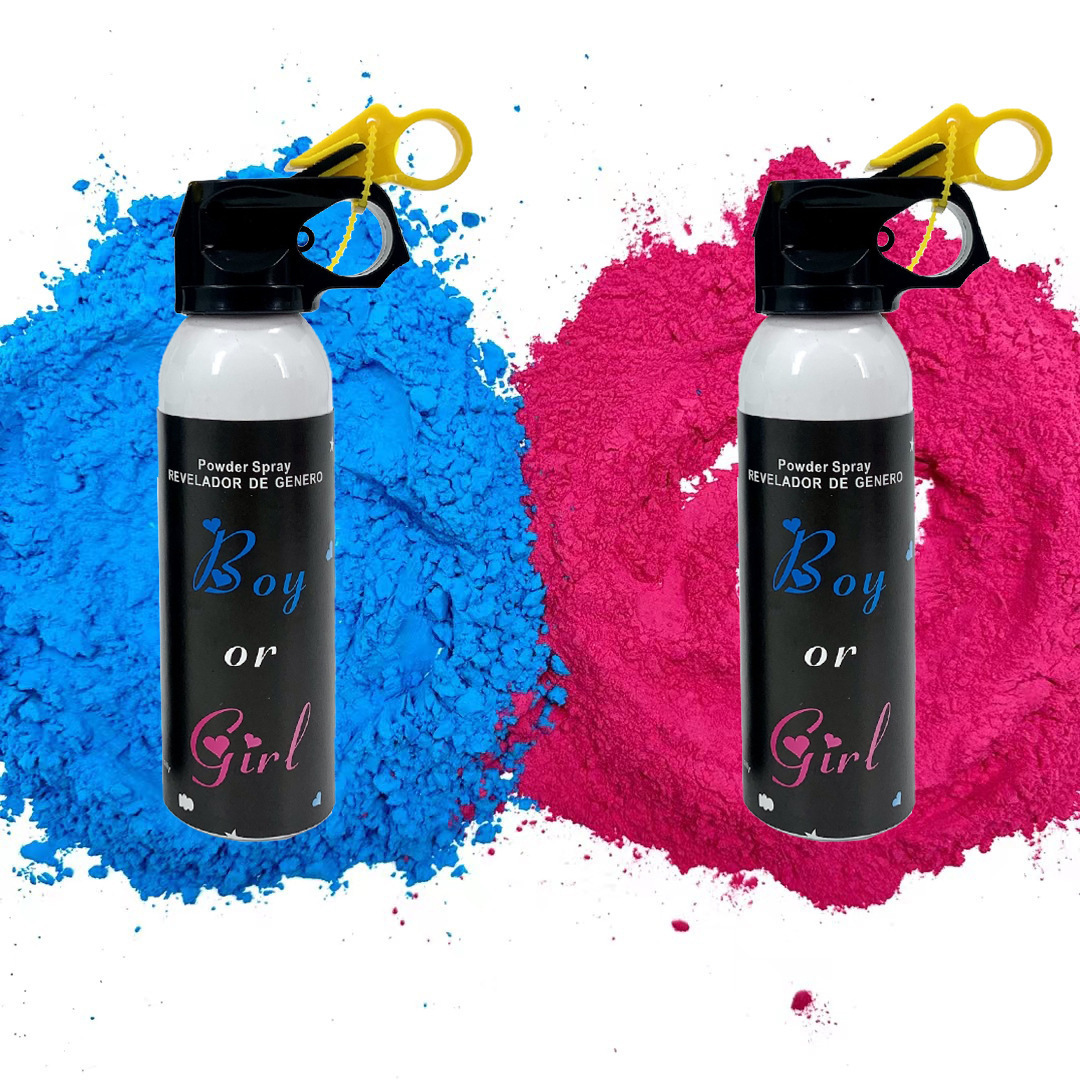 Boy or Girl Gender Reveal Fire Extinguisher Holi Powder Blaster for Baby Shower Biodegradable Party Supplies Decoration