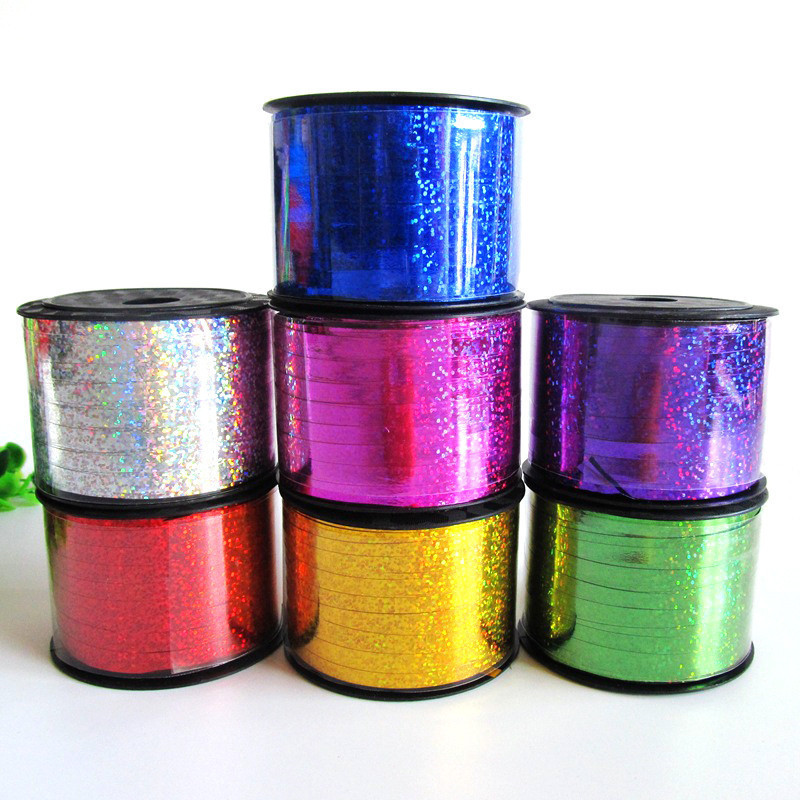 Balloon Ribbon Party Birthday Wedding Accessories Laser Balloon Glitter Ribbons Crafts DIY Party Decoration