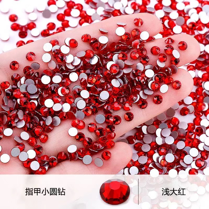 2mm 3mm 4mm 5mm 6mm jelly rhinestones flat back bulk for Non Hotfix glass Rhinestones For Craft