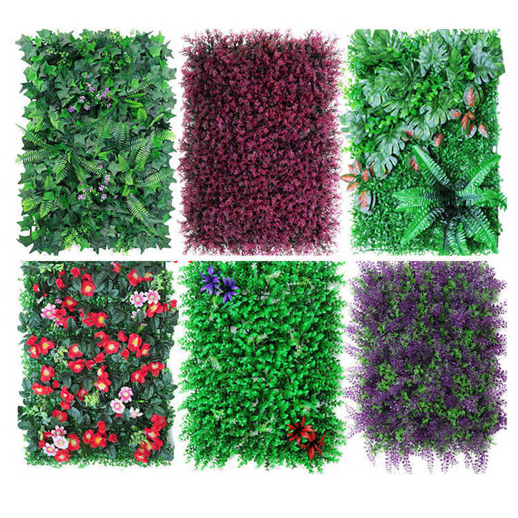 Simulated Lawn Plant Wall Artificial Wall Hanging Plants Greenery Vertical Green Grass Plants Wall For Home Decoration