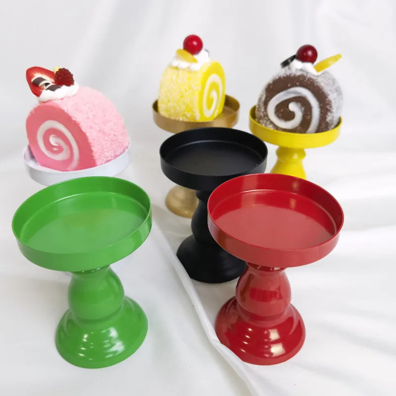 Mini Cake Stand Home Party Cake Stand Display Stand Wedding Decoration Desktop Cupcake Decoration Birthday Dessert Wrought Tray