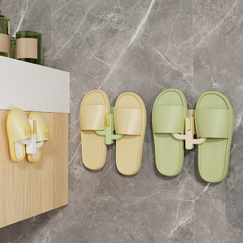 New Design Multifunction Bathroom Slipper Storage Hooks Waterproof Strong Load-Bearing Capacity Shoe Storage Rack