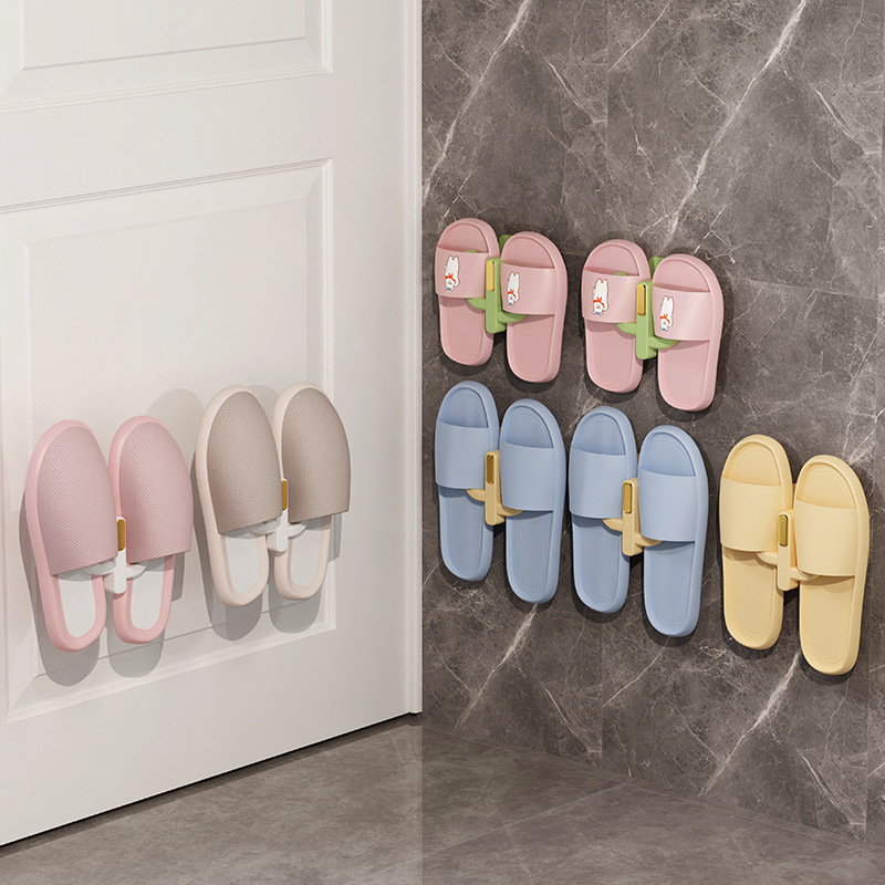 New Design Multifunction Bathroom Slipper Storage Hooks Waterproof Strong Load-Bearing Capacity Shoe Storage Rack