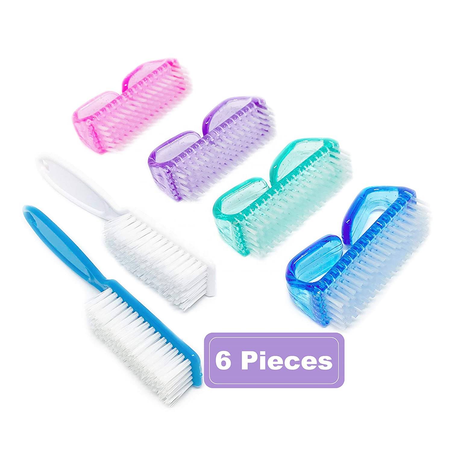 Wholesale TRP+PVC/Wooden Funny Foot Scrubber Brush Blue Slippers Massager Shower Clean Easy Feet Brush