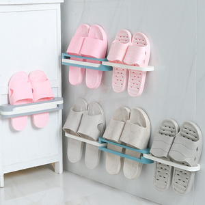 Factory Supplier Wholesale Shoe Rack Storage Organizer 3 In 1 Foldable Wall Mounted Rotatable Shoe Rack