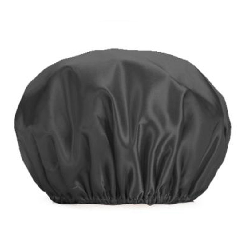 Wholesale Solid Color Plastic Waterproof Shower Cap For Man Bath Shower Bonnet