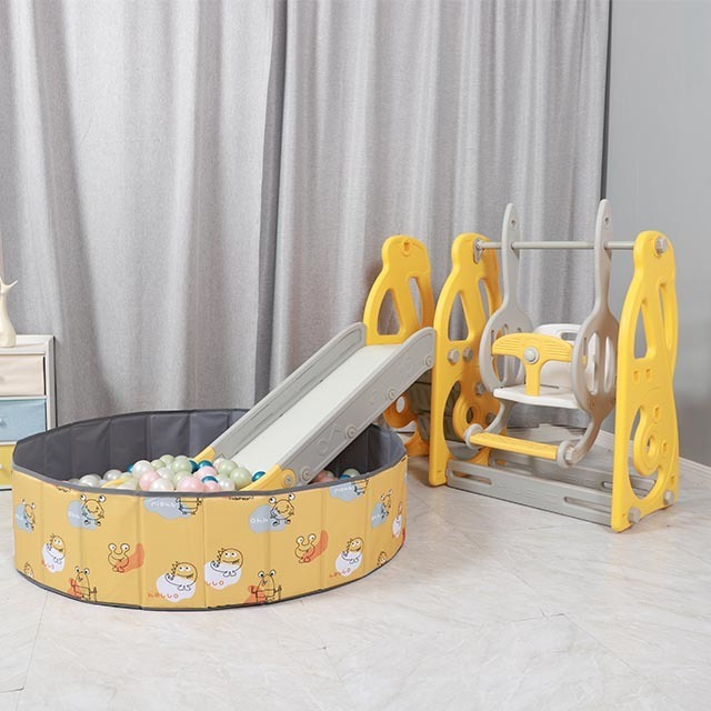 Toddler Children Climber indoor playground Play 3 Enclosed Steps Plastic child slide swing