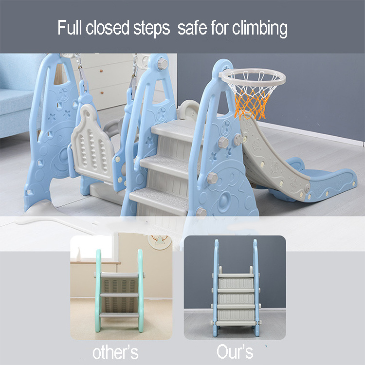 2022 New Wholesale Toddler High Quality Indoor Baby Plastic Sliding Toys Kids Slides For Swing Play Set