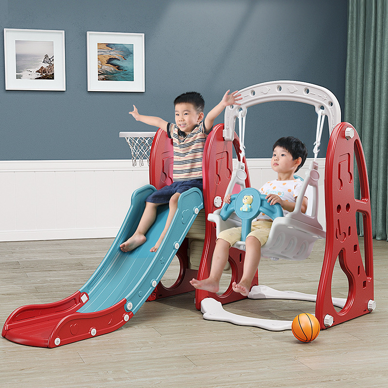 new design baby kid slides and swing indoor toys for kids indoor plastic swings and slides play