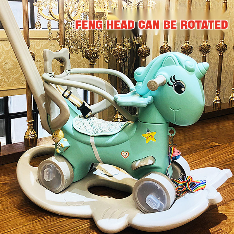 outdoor playground luxury baby kids adult rocking horse toy with music 2 in 1 for children kids  baby