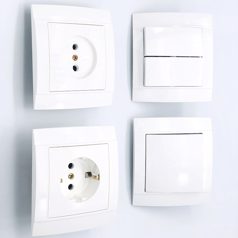 Electrical Switches for European Wall Switch Two Gang One Way Two Way Light Switch