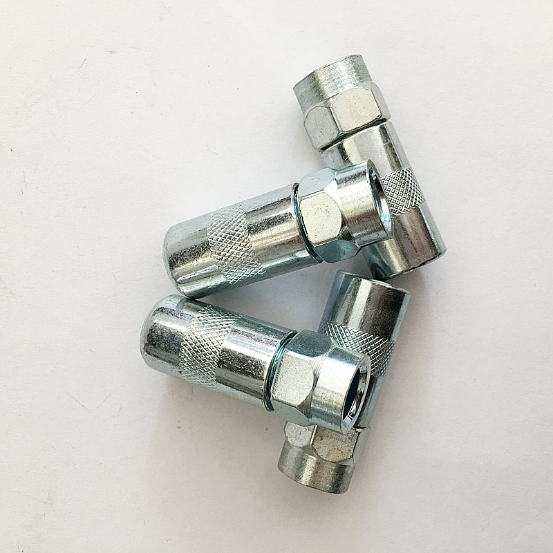 white zinc plating 4 jaws grease gun coupler sizes