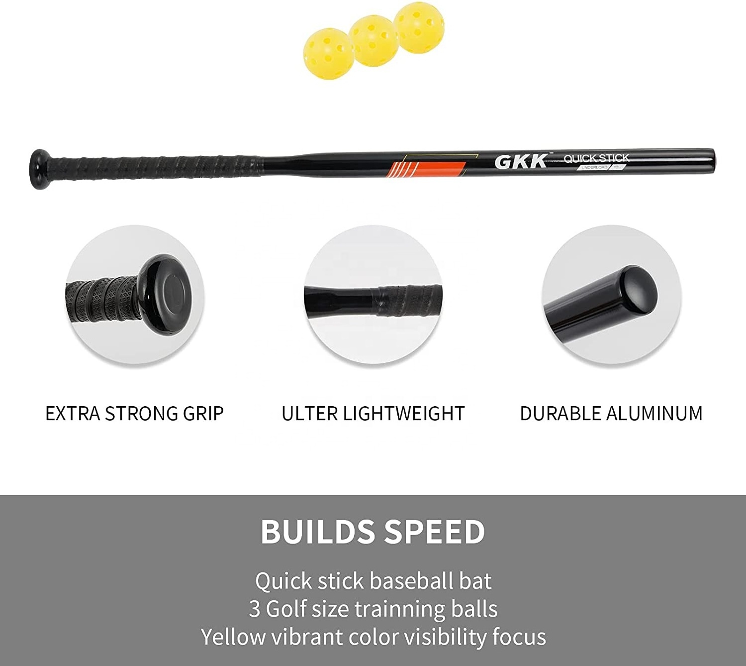 Baseball Softball Bat Series Hitting Swing Trainer Aluminium Fungo Bat Batting Practice Bat for Youth Adult Kids Baseball