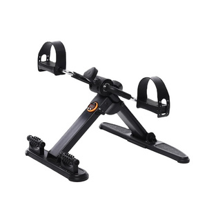 Under Desk Bike Pedal Exerciser with Calorie Tracker and Adjustable Resistance Mini Foldable Indoor Workout Equipment