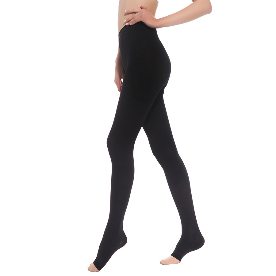 Custom Logo 23-32mmhg Anti-cellulite Tights Pantyhose Medical Compression warm Leggings Women