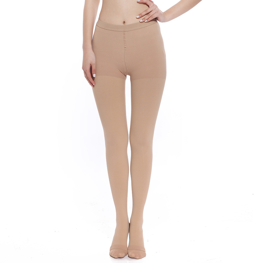 Custom Logo 23-32mmhg Anti-cellulite Tights Pantyhose Medical Compression warm Leggings Women