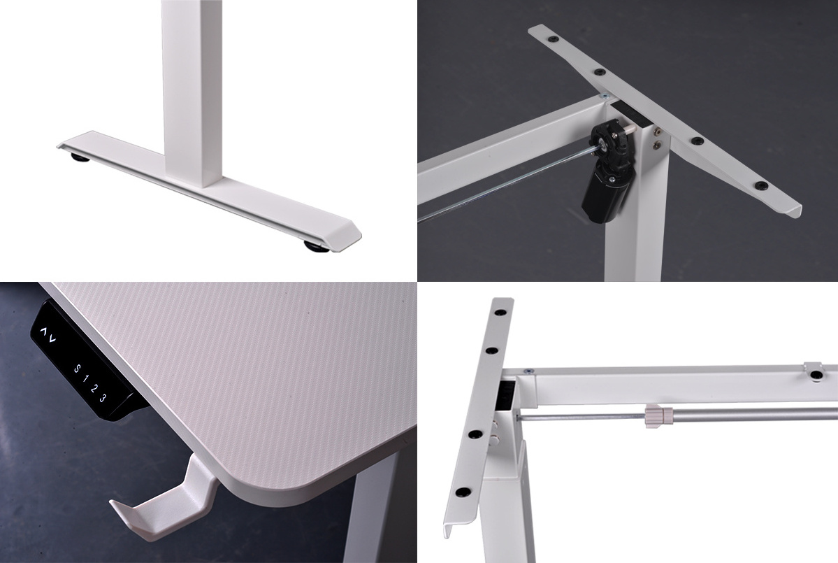 High Quality Ergonomic Modern Office Computer Table Sit Stand Desk Single Motor Standing Desk Electric Height Adjustable Desk