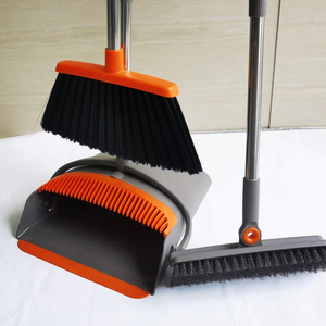 Wholesale Household Metal Handle Hair Remover Broom Ceiling Cleaning Carpet Broom And Dustpan