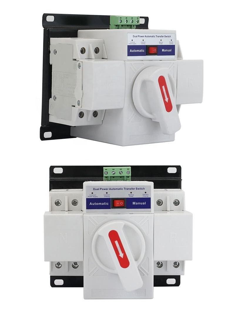 2p 4p Mcb Type Controller Automatic Changeover Switch 220v /380v 63a -100a Dual Power Ats Transfer Switch