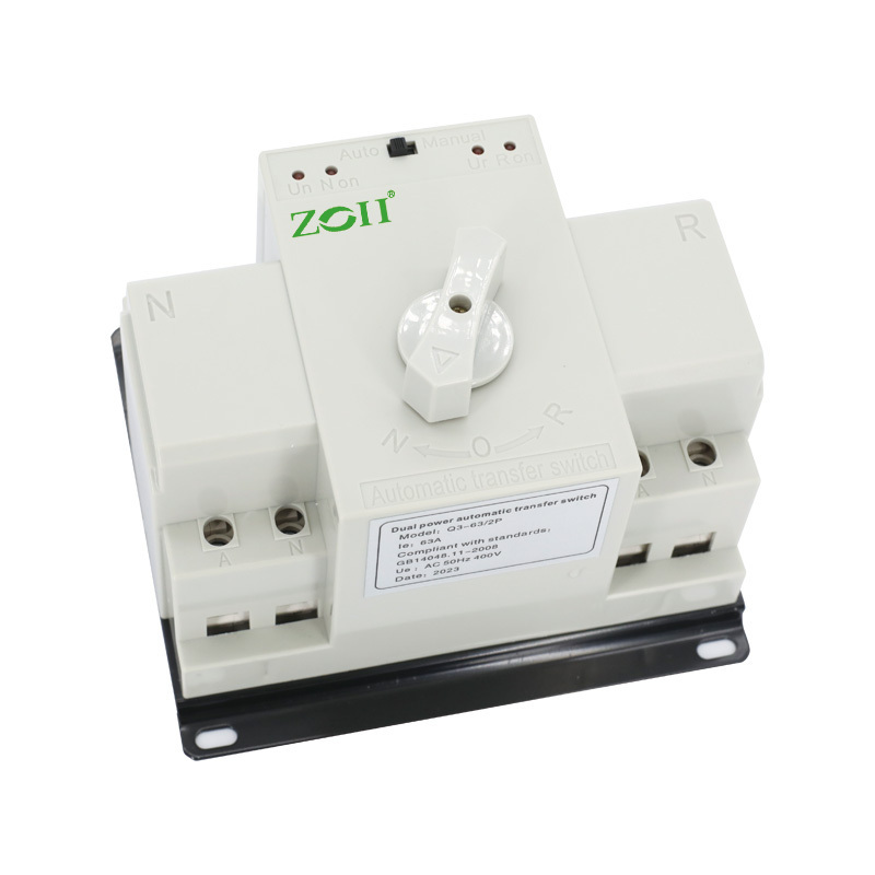 63A 100A Solar Power Dual Power Automatic Transfer Switch ATS 3p ats Mini home switch 4P Home mini toggle switch