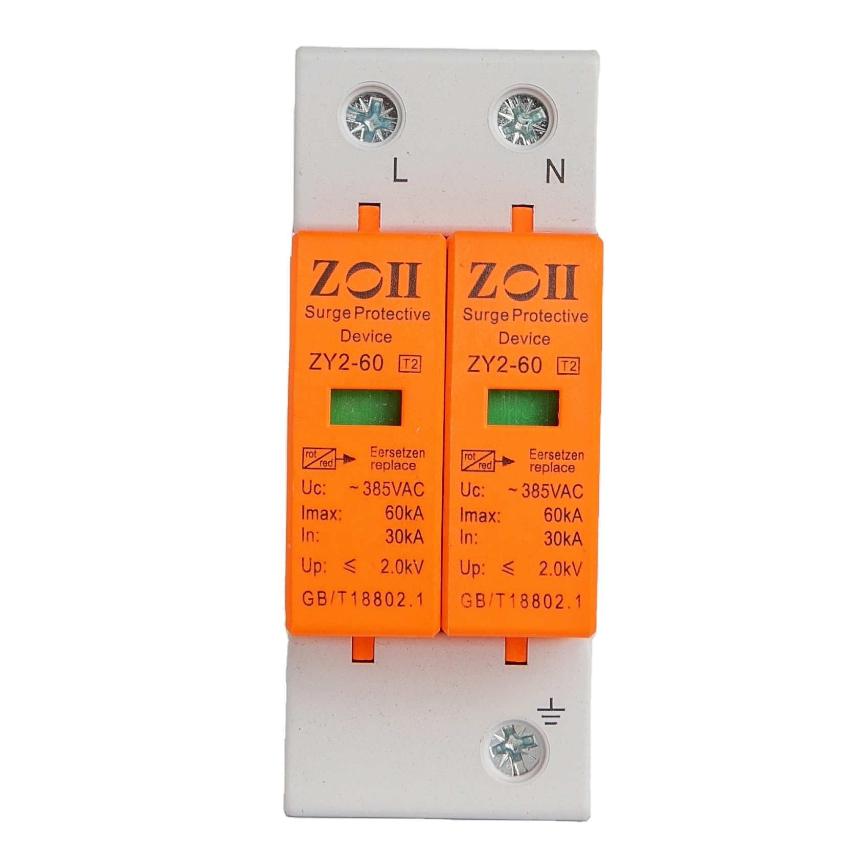 ZOII Photovoltaic Power Surge Protector Surge Protective Device SPD Arrester AC 220V 230V 380V 400V 3P Surge voltage protection