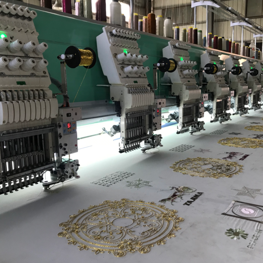 912 multi head  computerized embroidery machine with cording function