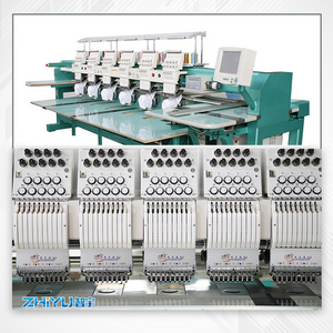 4 head embroidery machine 8 colors Hot film machine logo embroidery machine