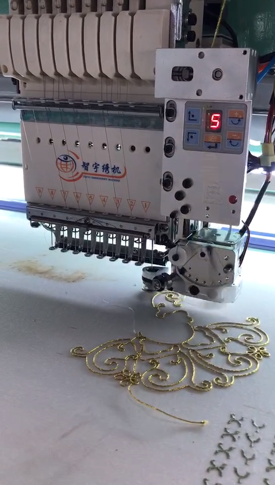 912 multi head  computerized embroidery machine with cording function