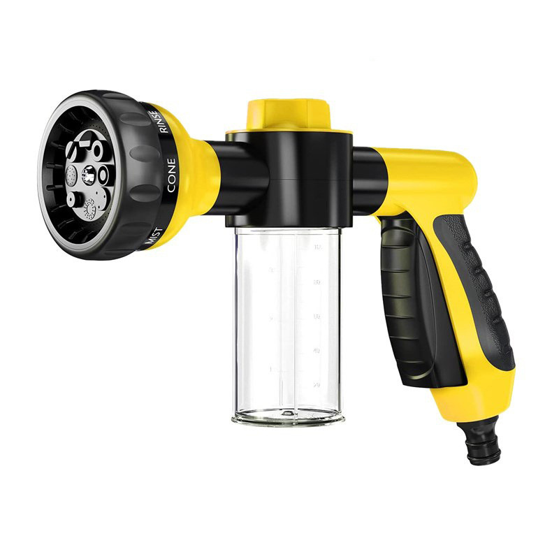 ZHONGBEN 8 In 1 Nozzle Foam Multifunction Portable Automatic Car Wash Spray  Garden Water Gun