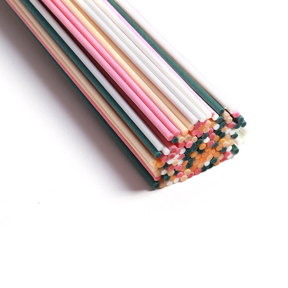 3mm*20cm Colorful Fiber Diffuser Reed Sticks Synthetic Sticks Fragrance Absorbing Wicks Reed Diffuser Fiber Sticks