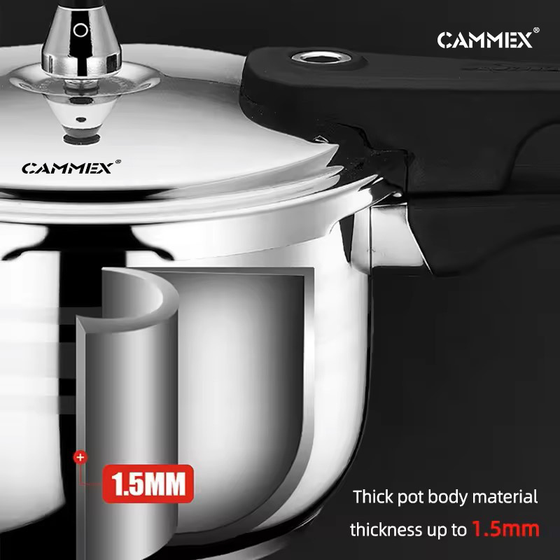 CAMMEX Pressure cooking sauce pans/ 304 Stainless Steel Rice Cooker 20cm Multifunctional Induction Pressure Cooker