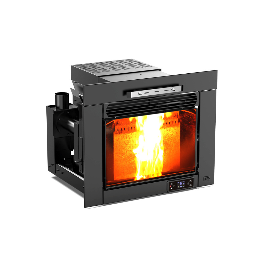 ZLQM1002B 9.3kw High Efficiency insert Wood Pellet Stove indoor Fireplace pellet Fire Heaters