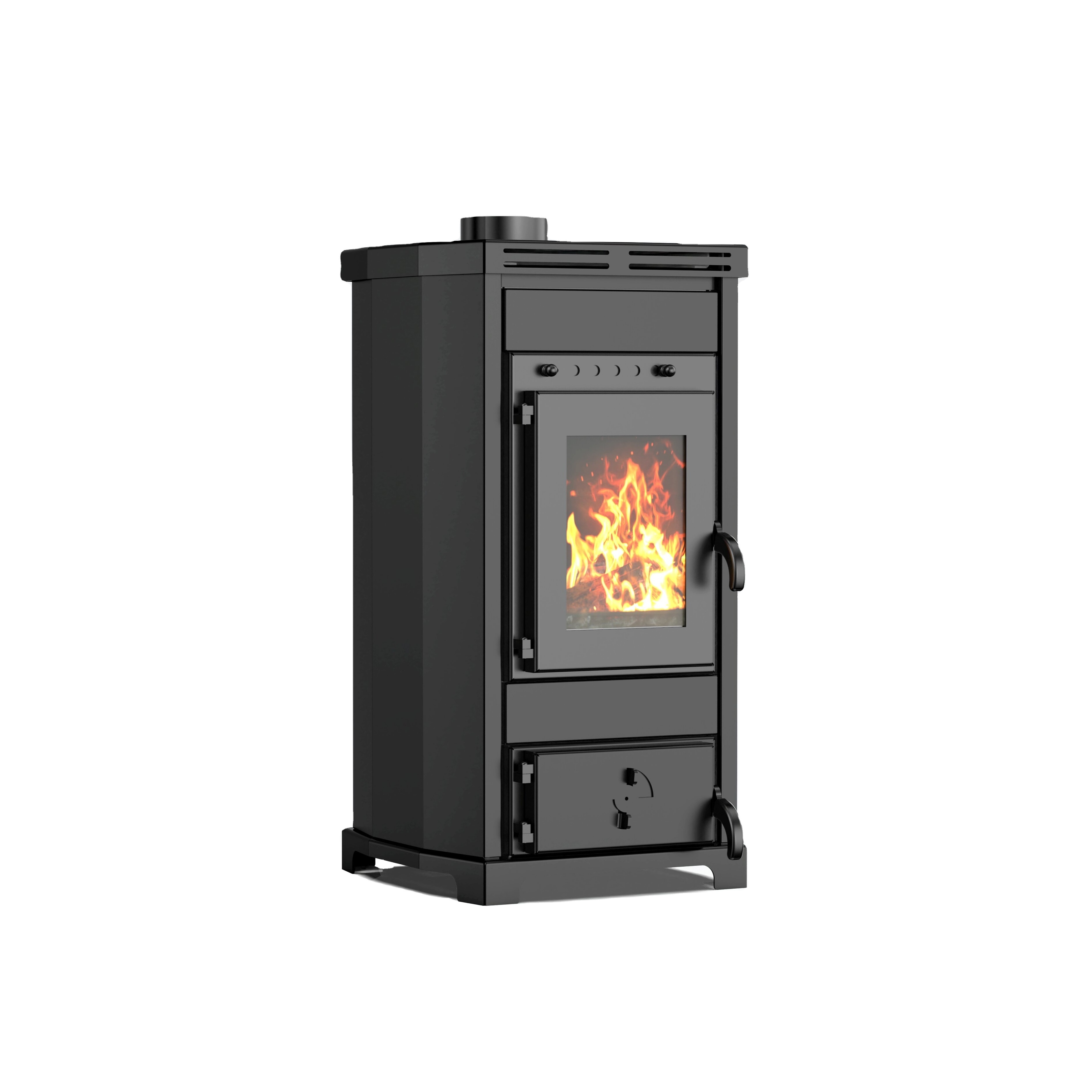 ZLR08 8kw Smokeless High Effective Wood Burning Stove With Chimney Wood Fire Stove