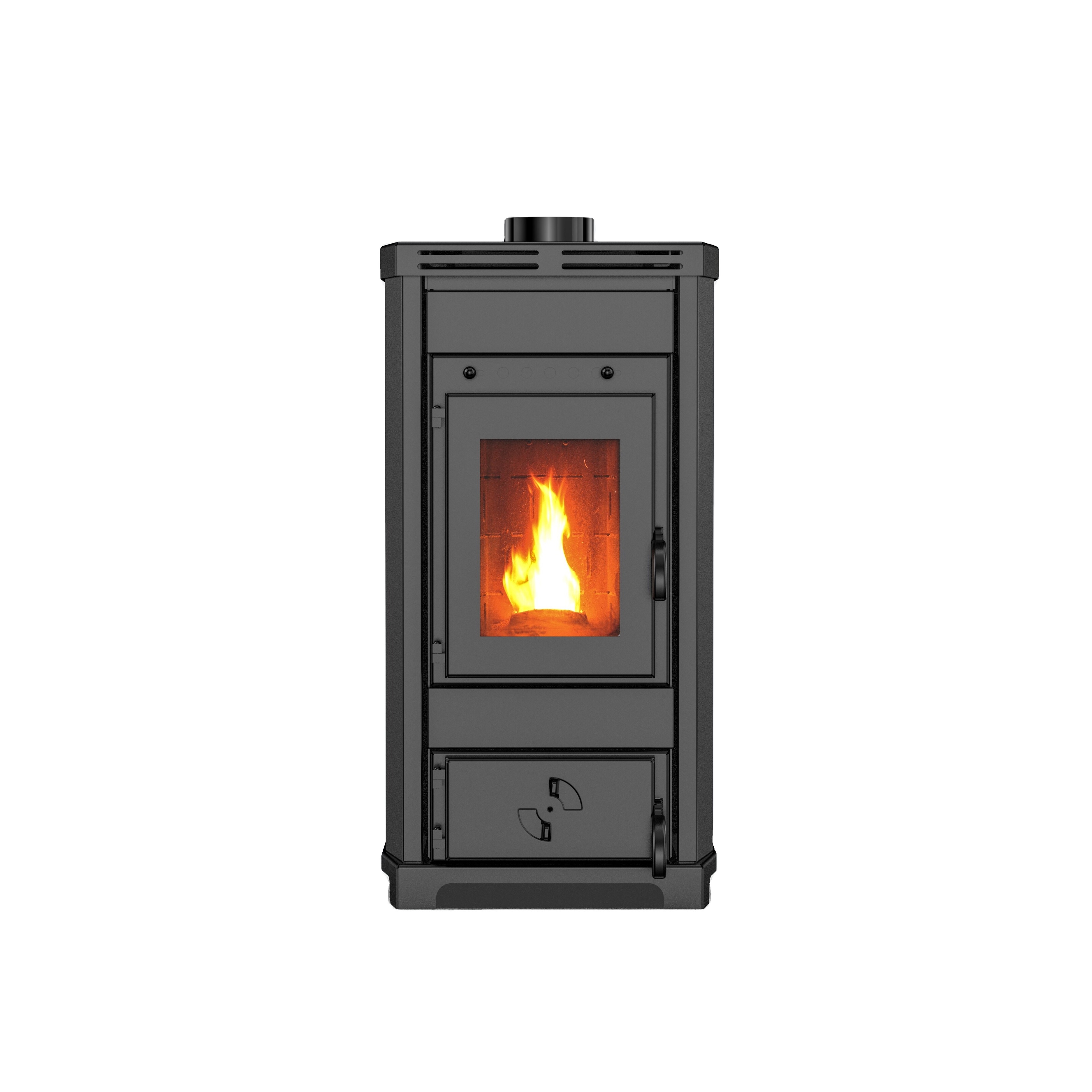 ZLR08 8kw Smokeless High Effective Wood Burning Stove With Chimney Wood Fire Stove