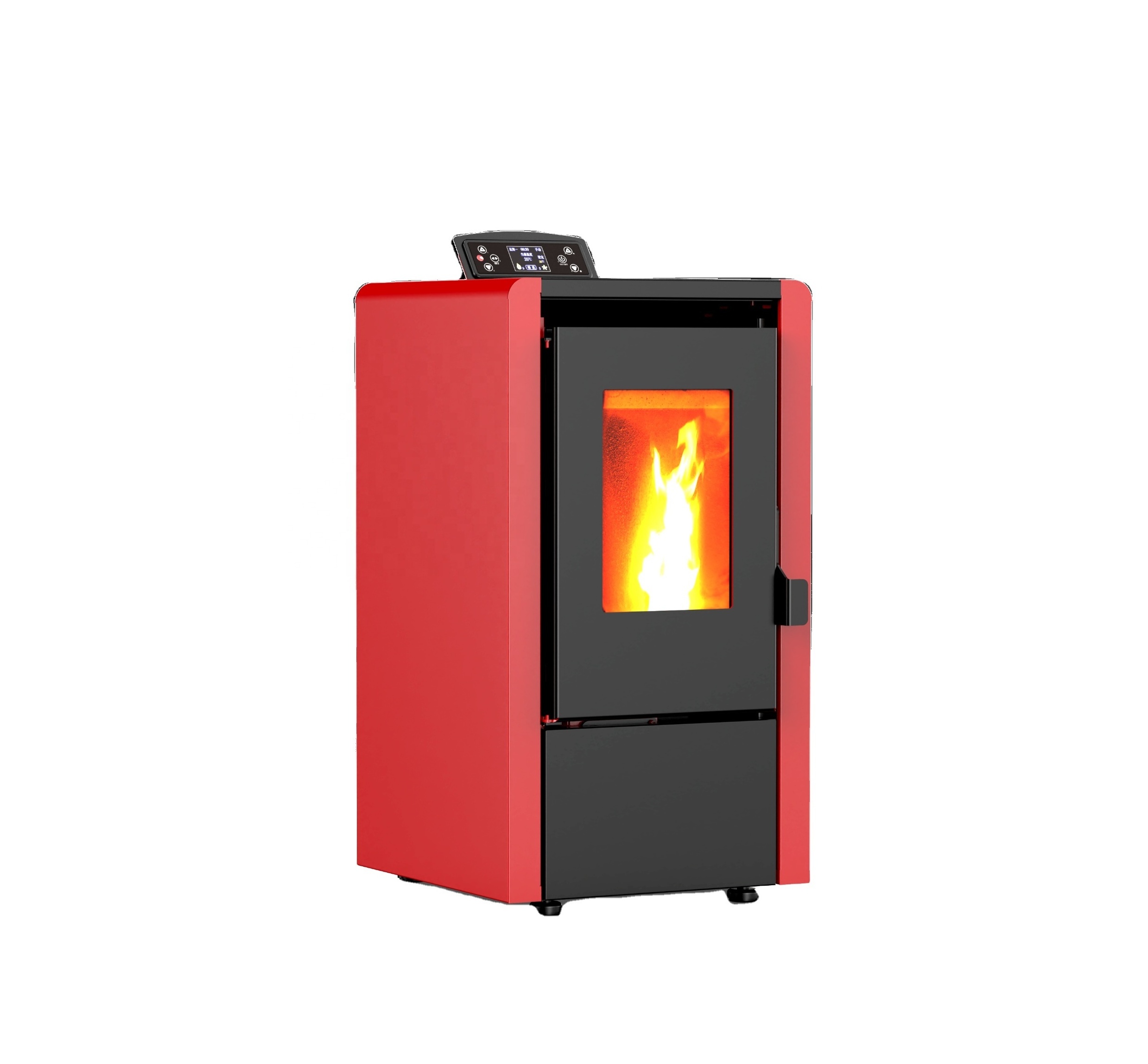 ZLKM0602A Wholesale Cheap Automatic Feeding Portable Wood Pellet Stove with Remote Control