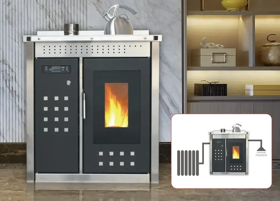 GT2101A Wholesale China Freestanding Cooking Water  Modern wood pellet stove boiler