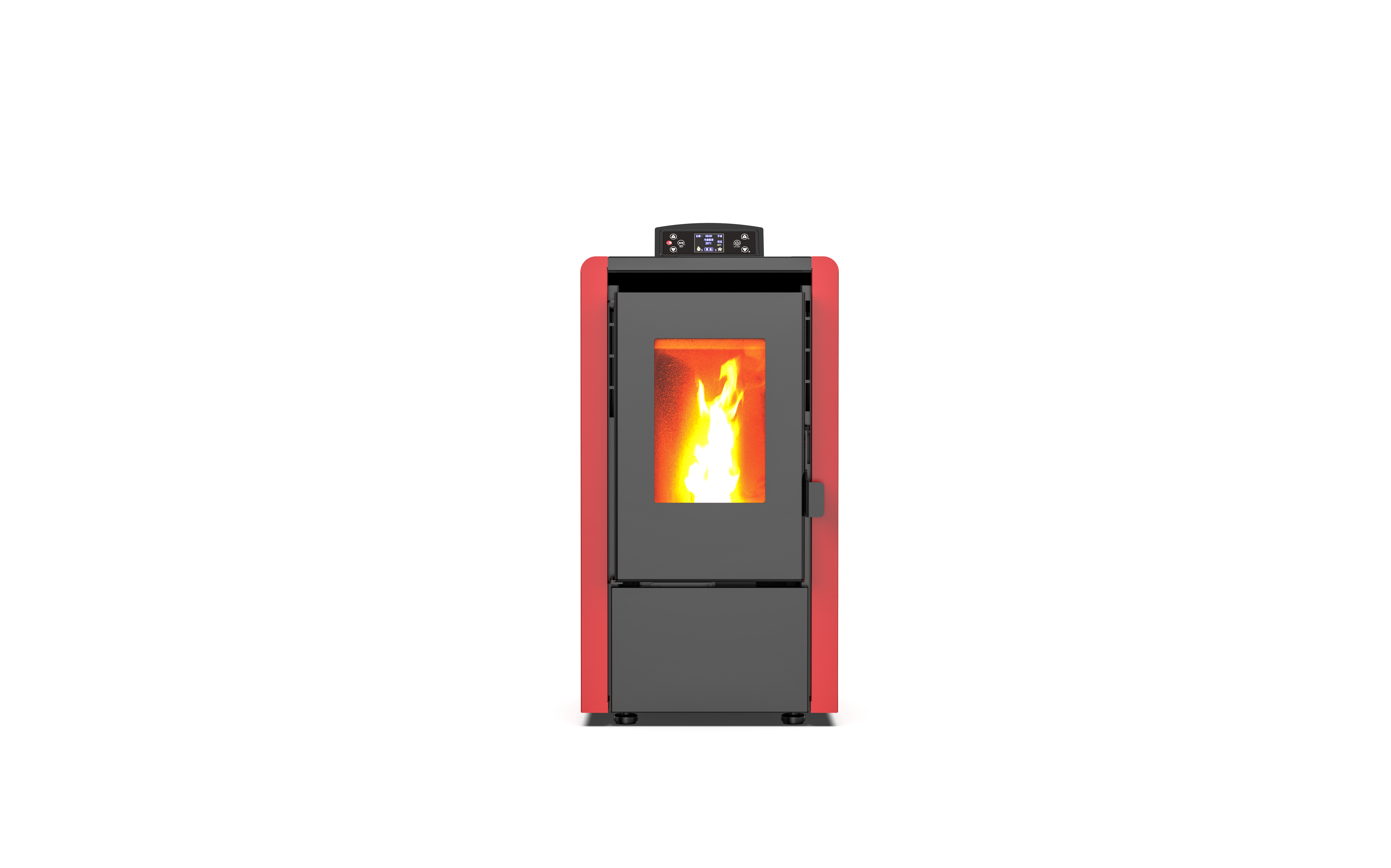 ZLKM0602A  factory direct sales  High Efficiency modern design indoor Pellet Stove & fireplace With Smart Controller