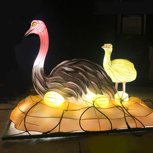 Traditional Halloween Festive Lanterns Animals Decorative Lighting Waterproof Motif Lights Ostrich Decoration New Year Outdoors