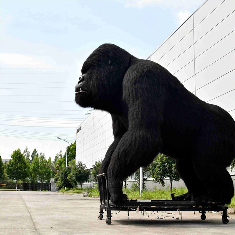 Robotic Party Decorations King Kong Dinosaur World Amusement Jurassic Theme Park Outdoors Animatronic Model Gorilla Animal 1 Pcs