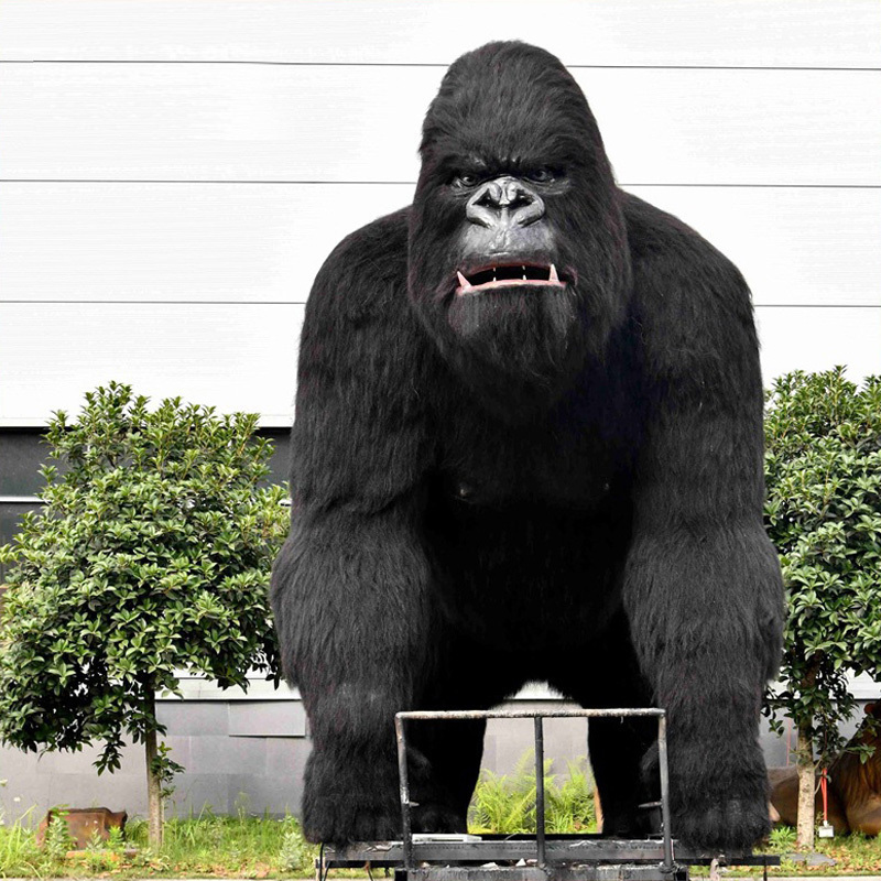 Robotic Party Decorations King Kong Dinosaur World Amusement Jurassic Theme Park Outdoors Animatronic Model Gorilla Animal 1 Pcs