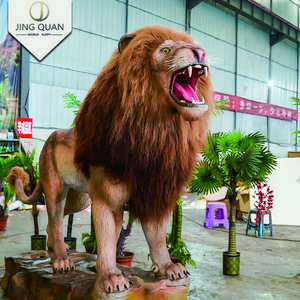 Lion Outdoors Theme Park Animatronic Models Decorations Robotic Walking Animals Dinosaurs Amusement Park World Party 1 Pcs <5