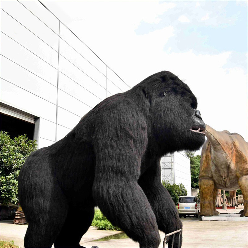 Robotic Party Decorations King Kong Dinosaur World Amusement Jurassic Theme Park Outdoors Animatronic Model Gorilla Animal 1 Pcs